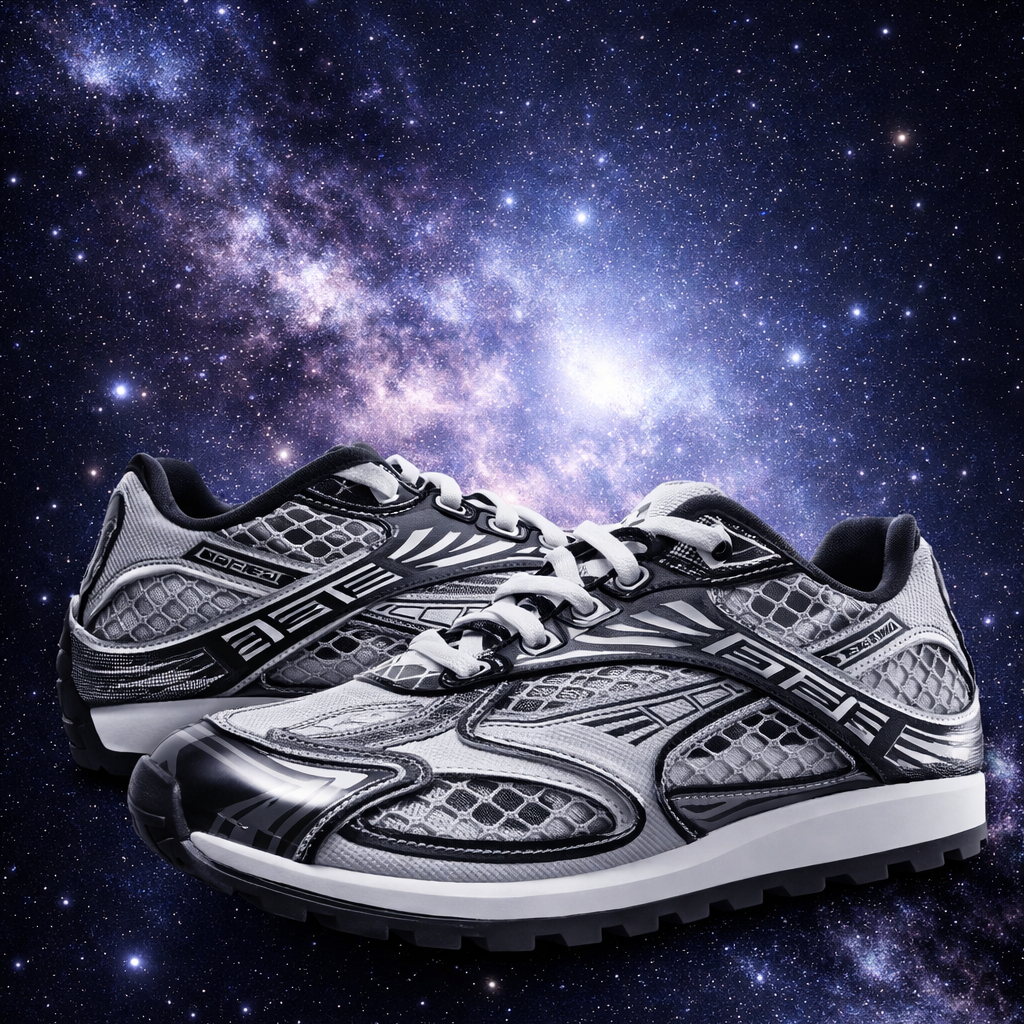 Bottegas Grey and black reflective